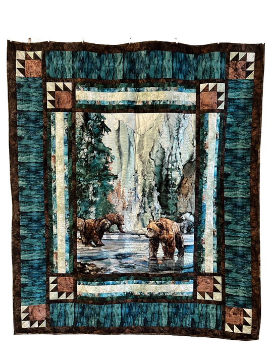 Northern Peaks Quilt 62"x72"